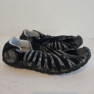 Vibram Wrapping Sole Furoshiki  Black Strap Shoes Womens US 8 EU 39